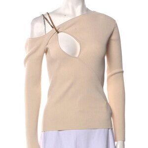 Nicholas Women's Cream and Tan Blouse